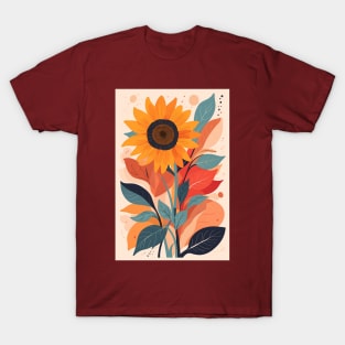 Sunflower Illustration T-Shirt